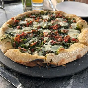 Green Garlic Pizza