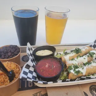 Shredded beef taquitos are so delicious, and even better with a side of garlic aioli.