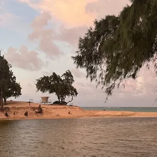 Beach across the street
