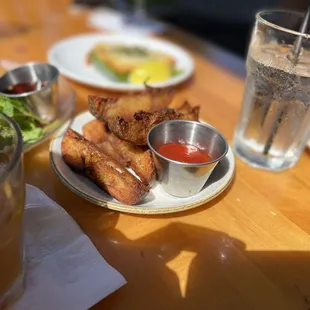 Potato wedges were just that, potato wedges