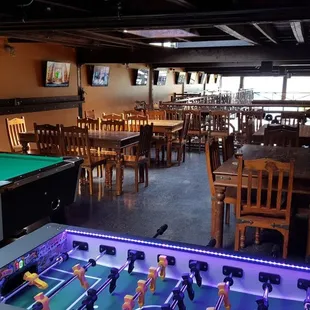 The view from the back of the Mezzanine looking forward.