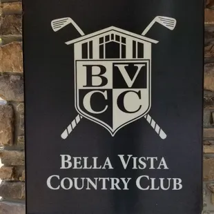 sign for bella vista country club