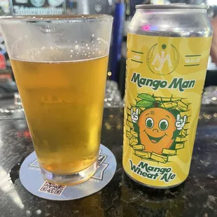 Mango man wheat ale on special