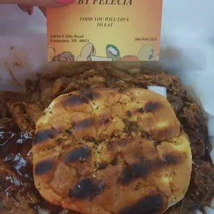 Now that my friends is a beautiful pulled pork sandwich