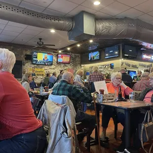 people sitting at tables