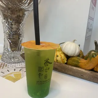 Kiwi Fruit Tea with Kiwi Popping Boba