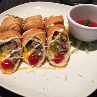 Cheeseburger Spring Rolls