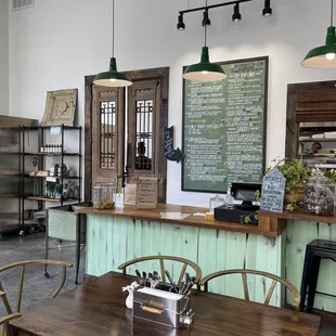 Front counter where you order --love the old doors they have!!