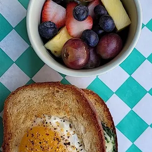 Egg in the Hole Avocado Sandwich