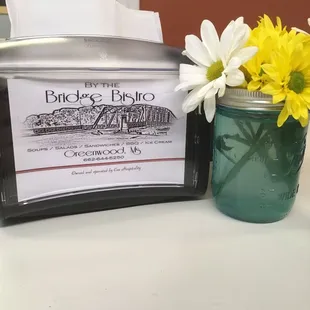 Fresh flowers to make our customers feel welcomed.