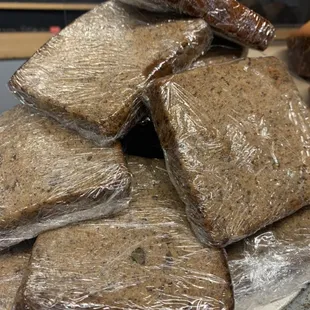 Fresh banana nut bread.