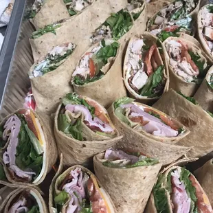 Catering wraps.