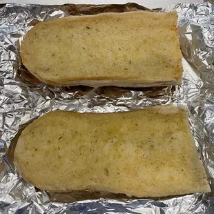 Half size garlic bread!