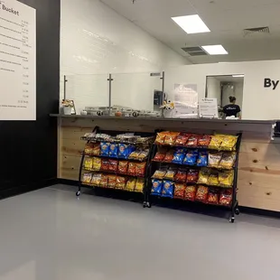 a man standing at a counter