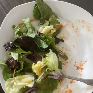 Freshly made Salad with little tomato's!