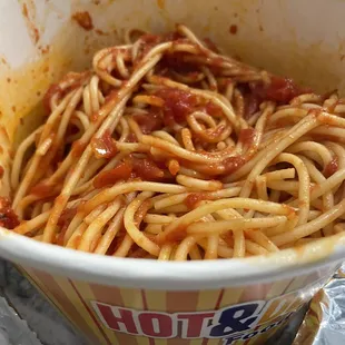 Medium with two meatballs