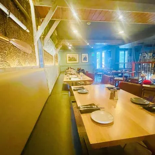 interior, sushi and sashimi