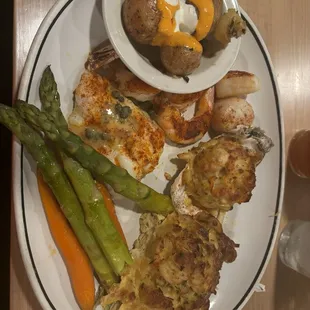 Boiled Broiled Seafood Platter