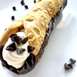 Large chocolate cannoli