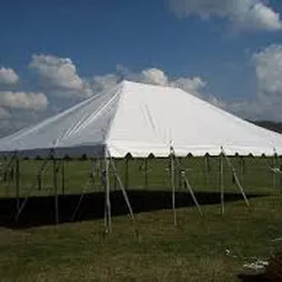 We have all sizes of tents, tables, and chairs