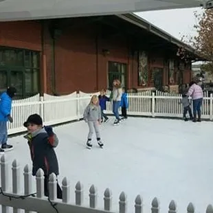 Iceless Skating Rink! Great for holiday events and parties.