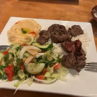 Lamb Tawook Combo Platter