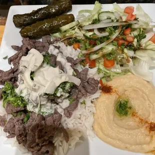 Beef Shawarma Combo Platter