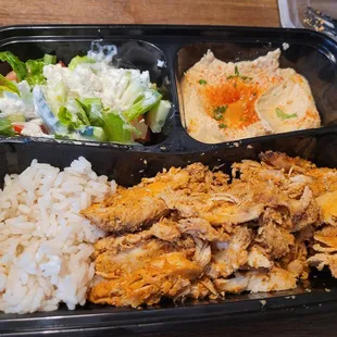 Chicken shawarma plate