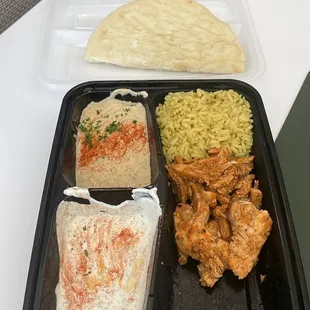 Chicken Shawarma Plate Lunch.