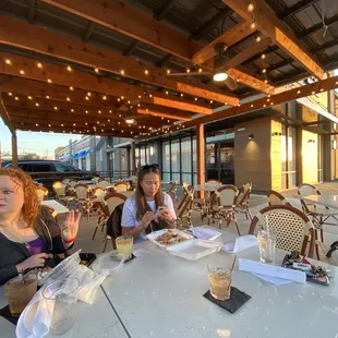 We love the outside sitting area.