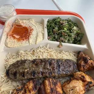 #4. Chicken and Kafta Kabab Platter