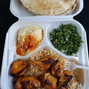 Chicken Kabob Plate