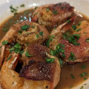 Bacon wrapped shrimp
