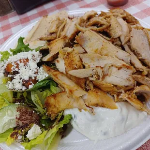 Chicken shawarma plate