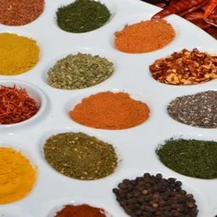 a variety of spices