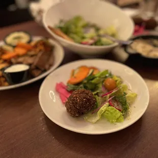 plates of food on a table