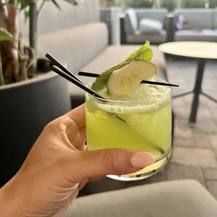 Cucumber Mint drink