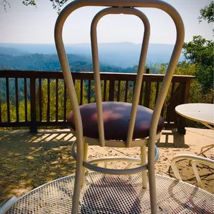 The secluded B Block overlook is perfect for guests who want a more intimate experience than under the veranda or inside the tasting room.