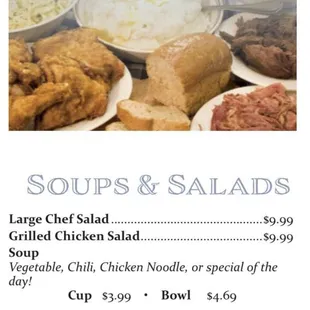 soups and salads