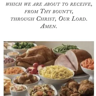 prayer for meals bless us, o lord, and these tiny gifts, which we are about to receive, through