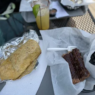 Burrito and churros