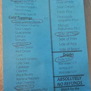 Type of ordering method.