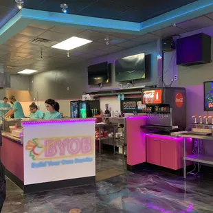 Kitchen and order area