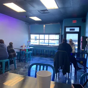 Seating area and entry