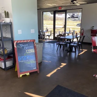 Eating area.