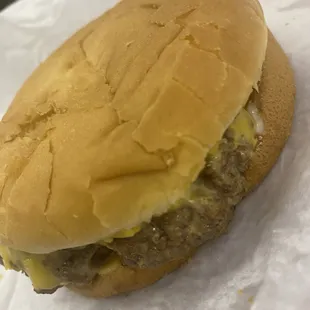 Small cheeseburger