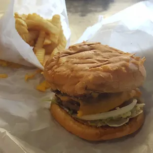 Double Cheese. I know how this looks but that was honestly one of the best burgers I&apos;ve had in a long while.