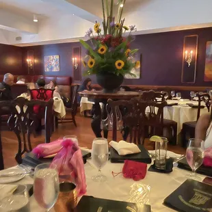 The fully booked restaurant