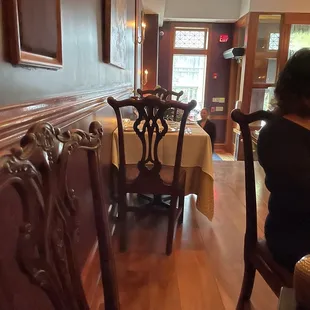 This table remained empty an hour after our reservation, this was the table we asked if we could borrow a chair from to place at our table