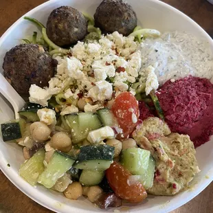 Valentine bowl special  (Greek zoodle bowl)